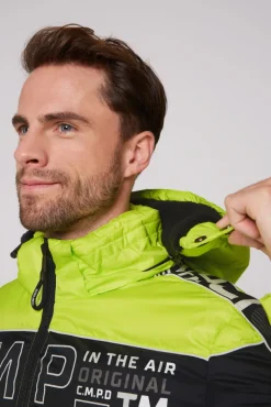 Online CAMP DAVID & SOCCX Winterjacke mit Colour-Blocking und Logo-Design neon kiwi neonkiwi