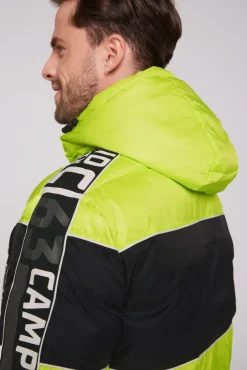 Online CAMP DAVID & SOCCX Winterjacke mit Colour-Blocking und Logo-Design neon kiwi neonkiwi