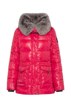 Best Sale CAMP DAVID & SOCCX Winterjacke mit hohem Kragen und Steppmuster red glow redglow