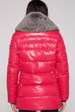 Best Sale CAMP DAVID & SOCCX Winterjacke mit hohem Kragen und Steppmuster red glow redglow