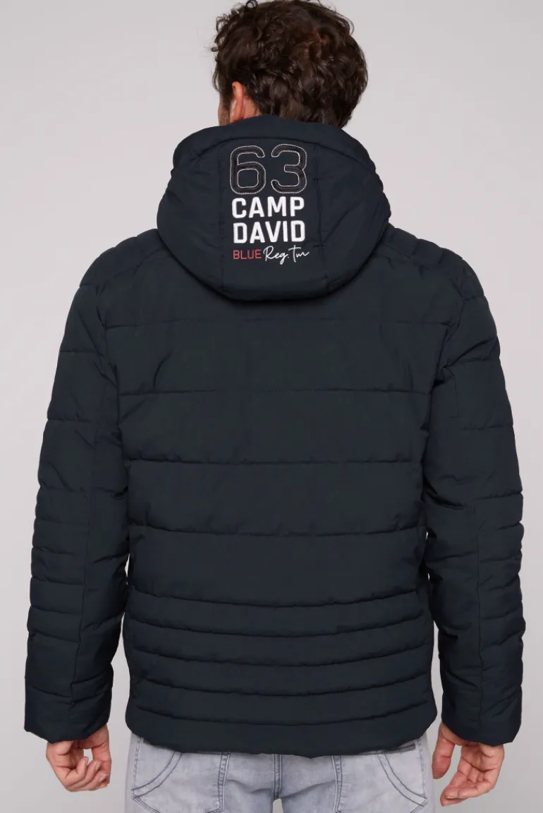 Outlet CAMP DAVID & SOCCX Winterjacke mit Kapuze im Ski-Design blue navy bluenavy