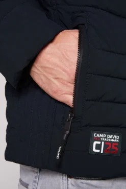 Outlet CAMP DAVID & SOCCX Winterjacke mit Kapuze im Ski-Design blue navy bluenavy