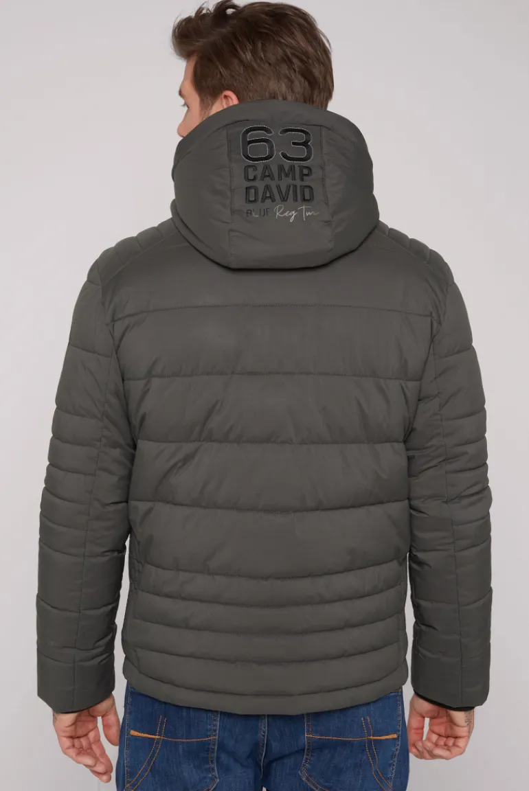 Cheap CAMP DAVID & SOCCX Winterjacke mit Kapuze im Ski-Design dark anthra darkanthra