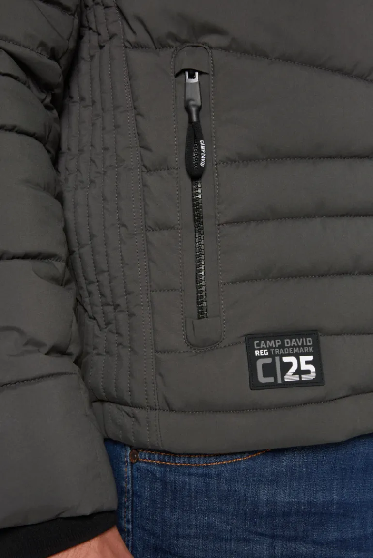 Cheap CAMP DAVID & SOCCX Winterjacke mit Kapuze im Ski-Design dark anthra darkanthra