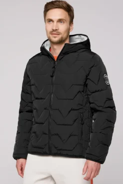 Hot CAMP DAVID & SOCCX Winterjacke mit Stepp-Design black
