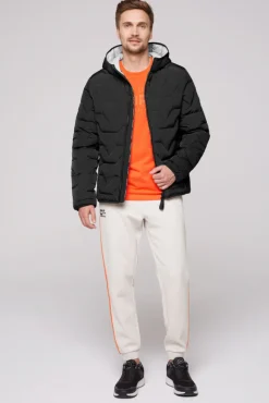 Hot CAMP DAVID & SOCCX Winterjacke mit Stepp-Design black