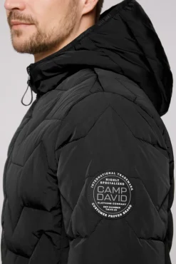 Hot CAMP DAVID & SOCCX Winterjacke mit Stepp-Design black